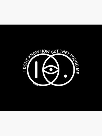 Idkhow Circle Logo White Ver. Tapestry Official IDKHow Merch