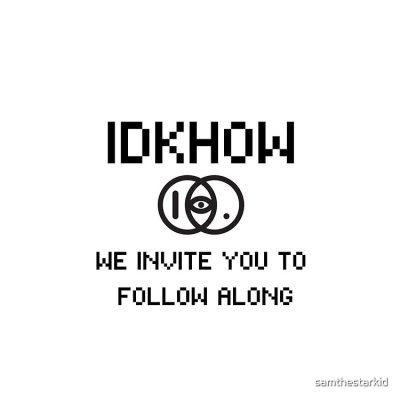 Idkhow Follow Along Tote Bag Official IDKHow Merch