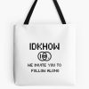 Idkhow Follow Along Tote Bag Official IDKHow Merch