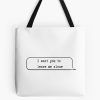 Leave Me Alone Tote Bag Official IDKHow Merch