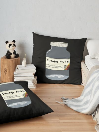 Sugar Pills -Idkhow Throw Pillow Official IDKHow Merch