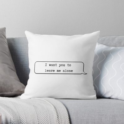 Leave Me Alone Throw Pillow Official IDKHow Merch