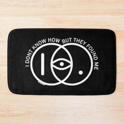 Idkhow Circle Logo White Ver. Bath Mat Official IDKHow Merch