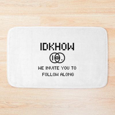 Idkhow Follow Along Bath Mat Official IDKHow Merch