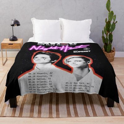 Night Heart Tour Throw Blanket Official IDKHow Merch